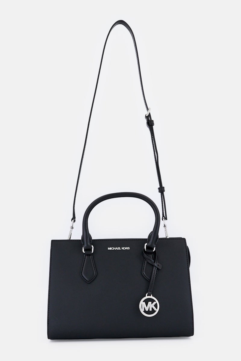 Michael Kors Women Brand Logo Satchel Bag, Black - Image 1